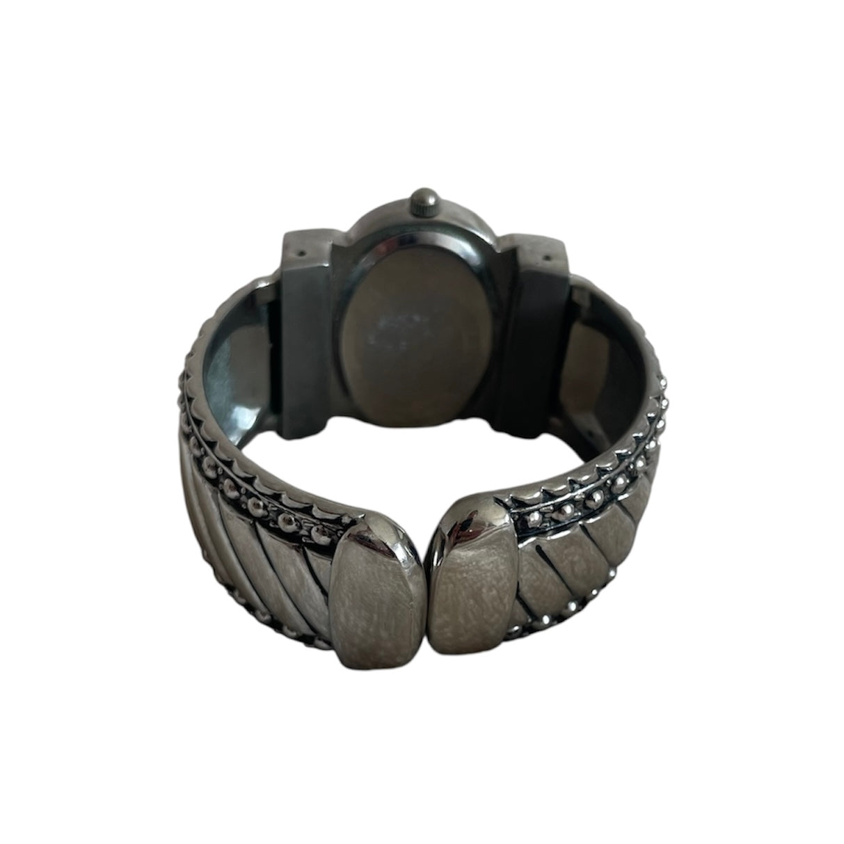 Geneva Silver Bangle Watch