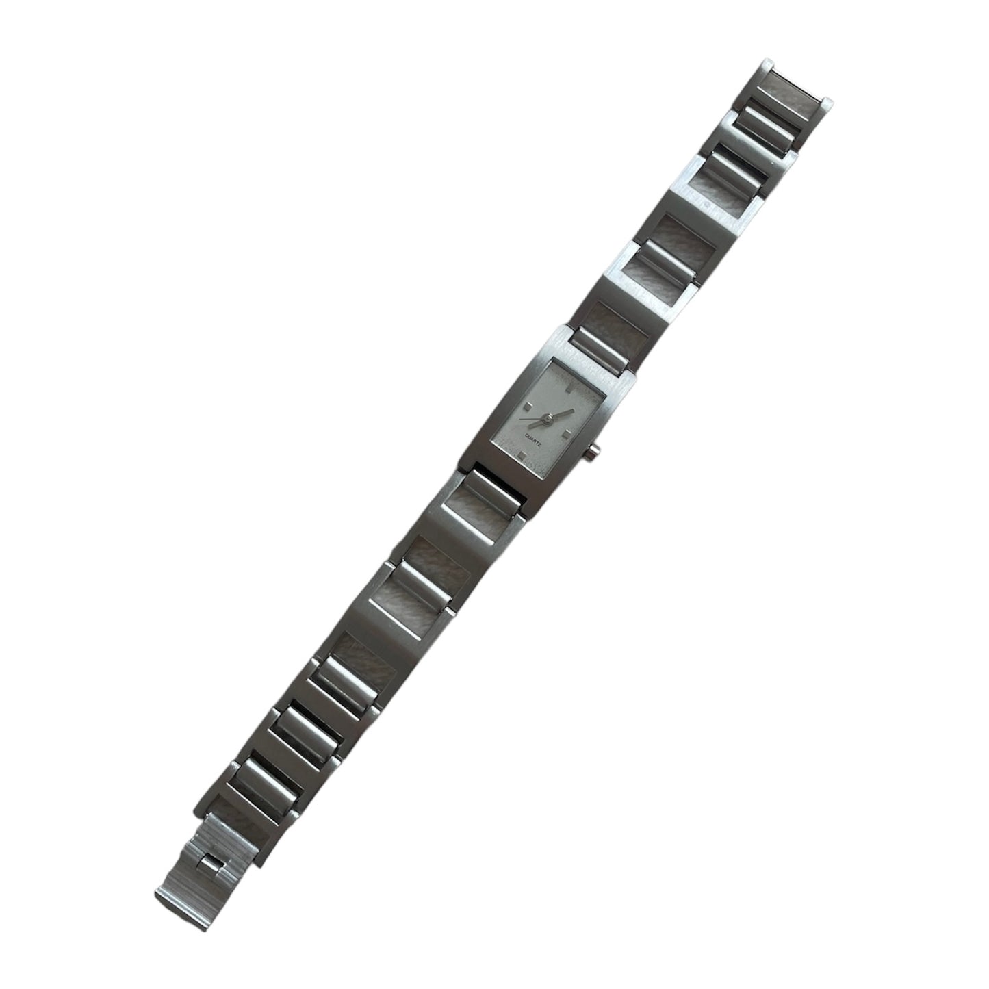 Silbernes rundes Uhrenglas