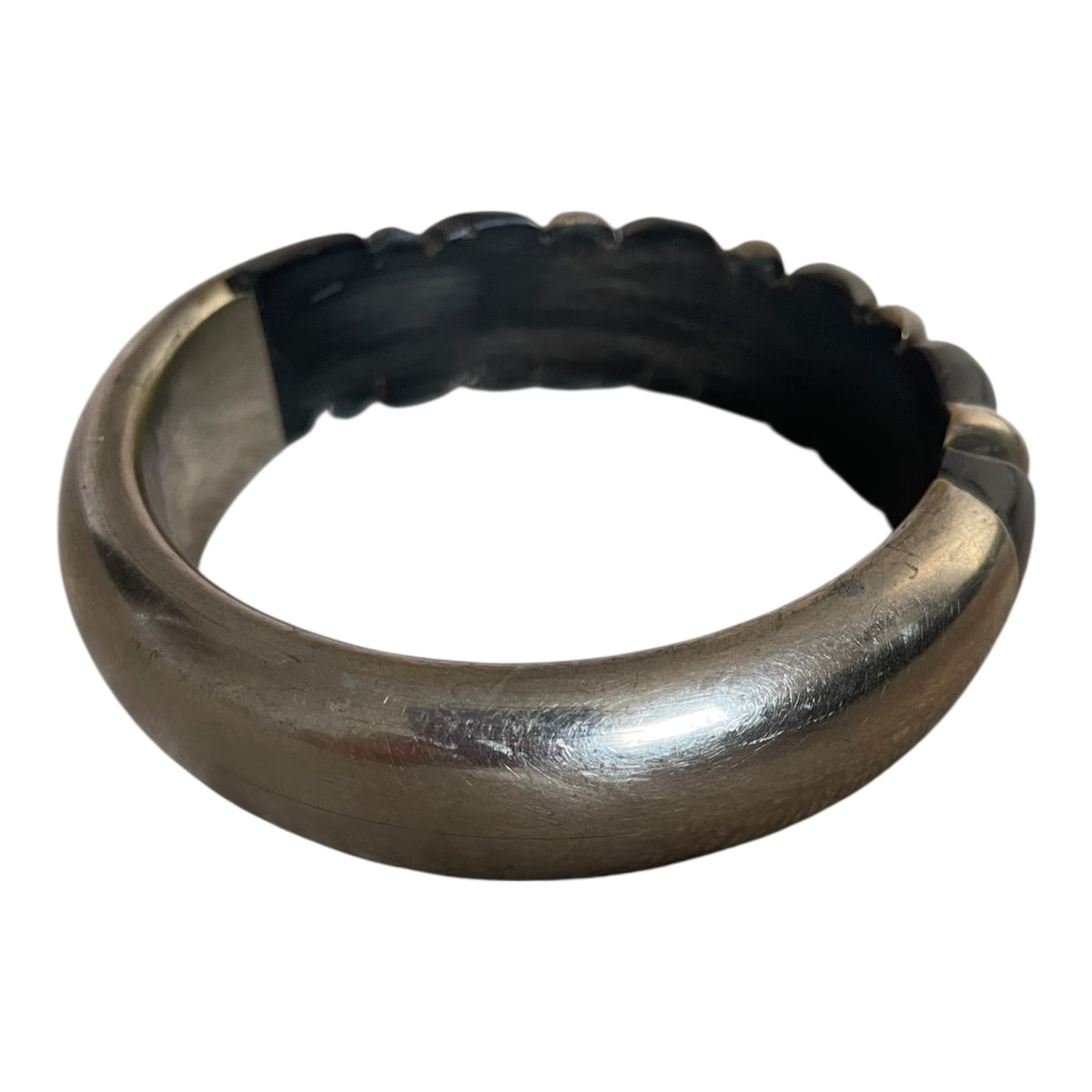 Chunky Silver Bangle