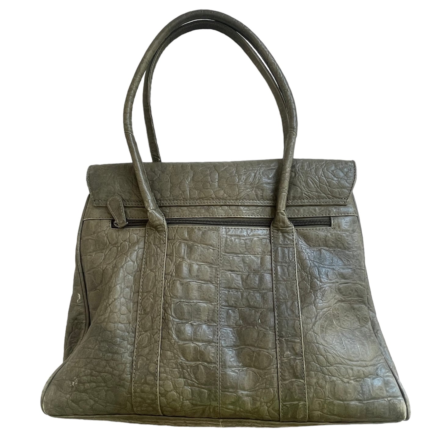 Leather Crocodile Hand Bag