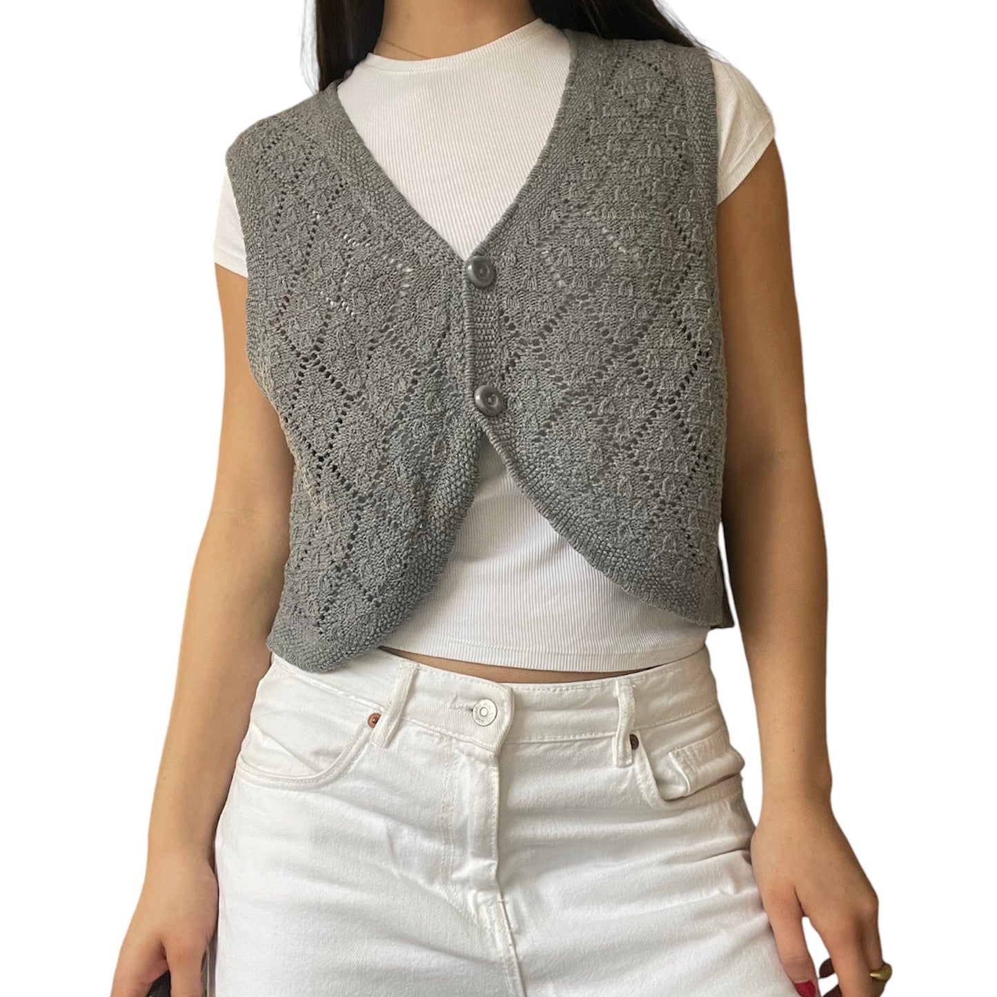 Strickjacke mit Weste