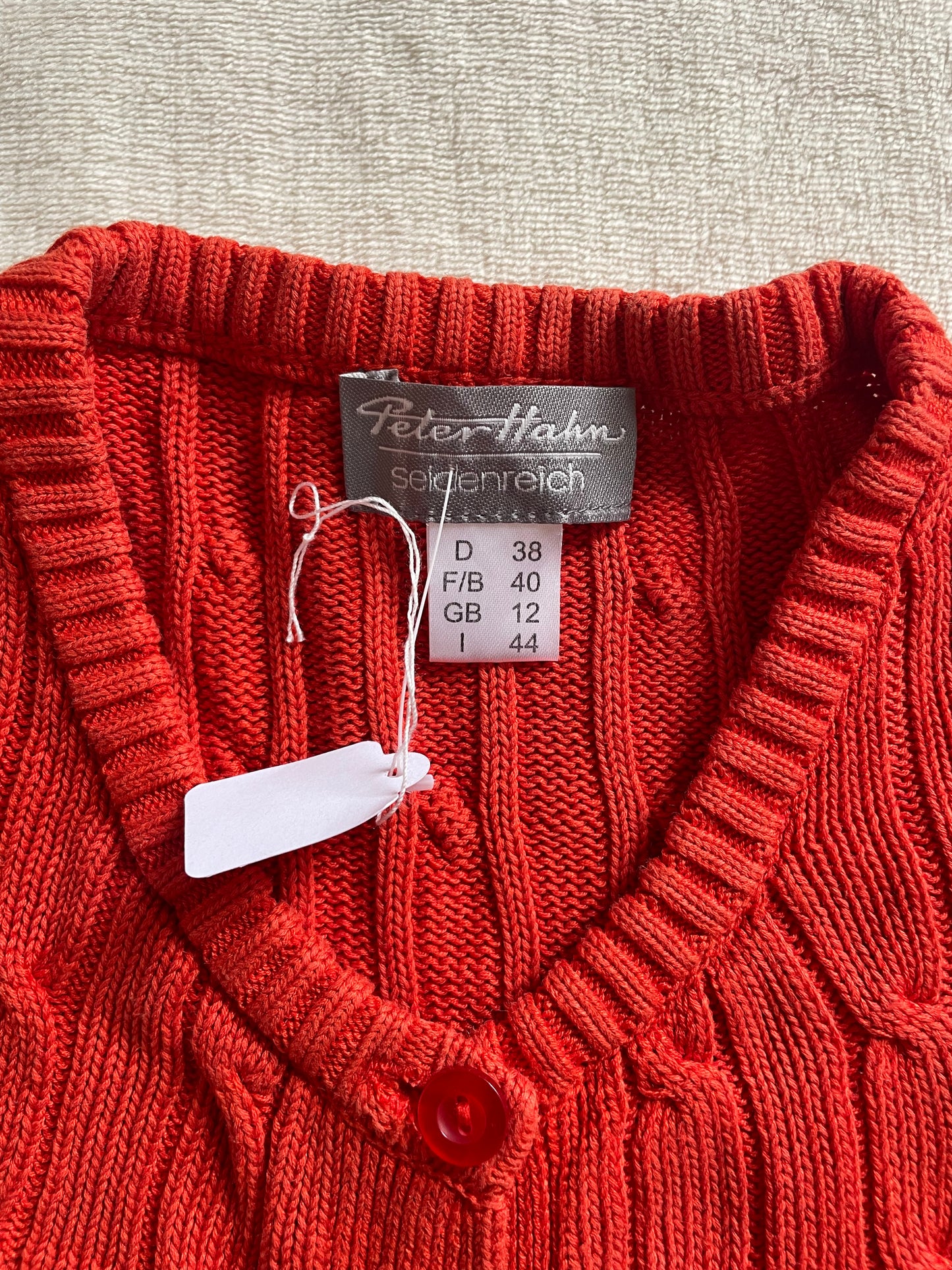 Cable Knit Button Cardigan