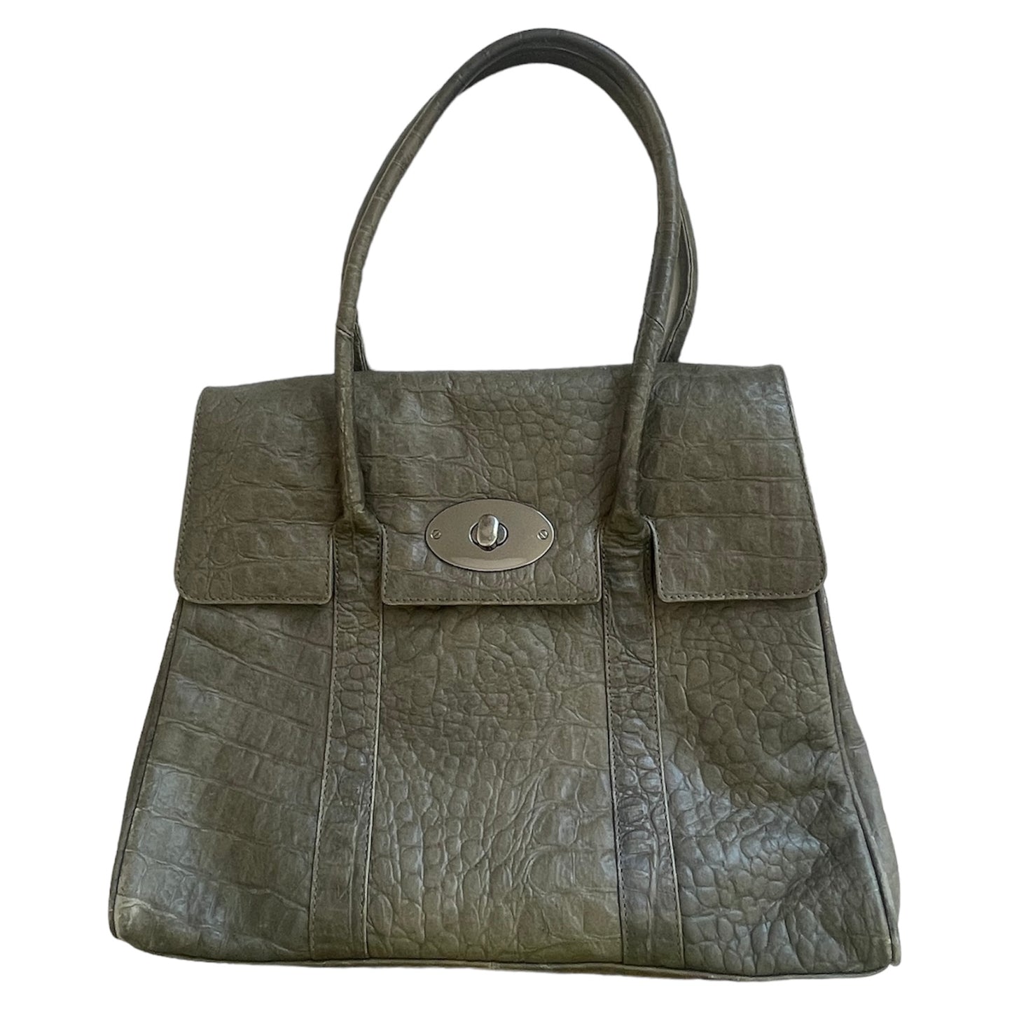 Leather Crocodile Hand Bag