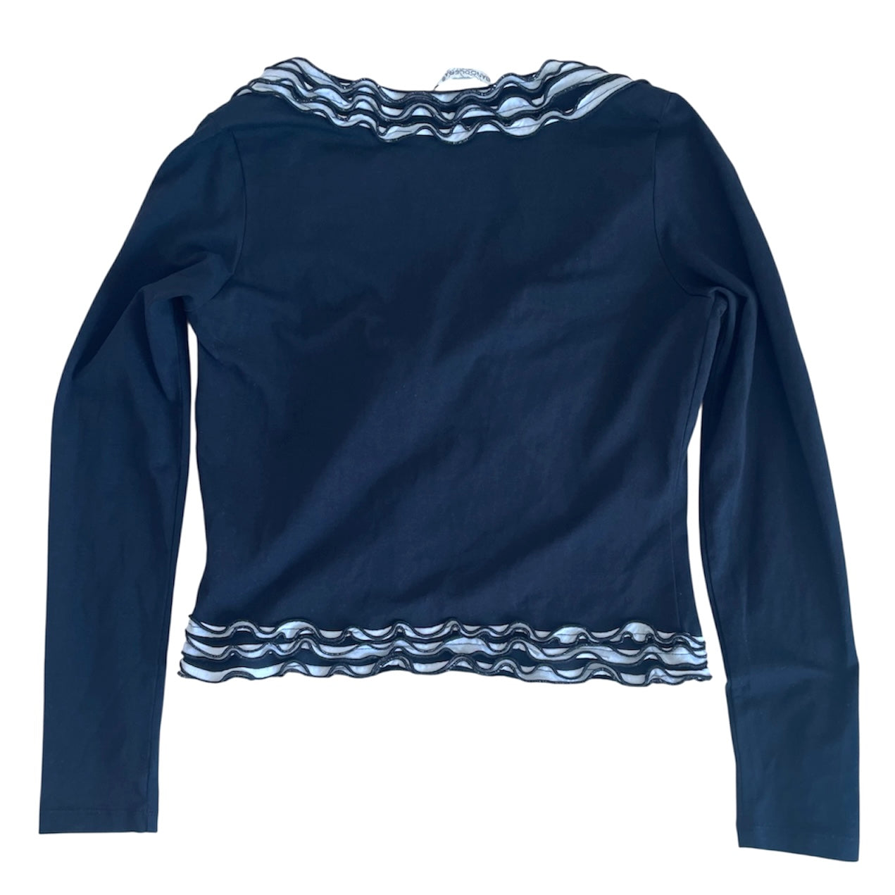 Long Sleeve Tie-Front Top