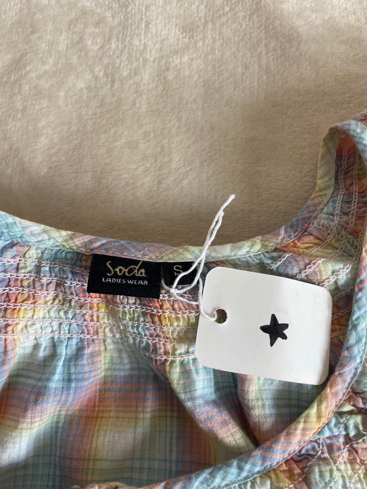 Plaid Rainbow Blouse