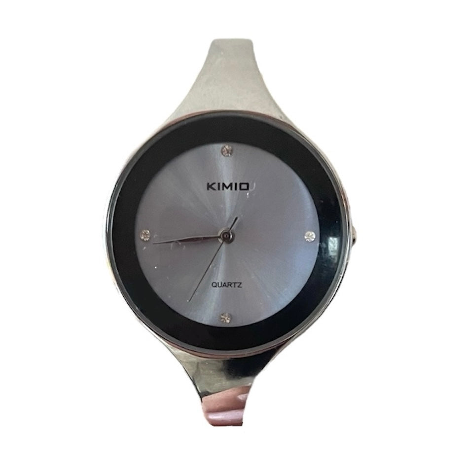 Kimio Silver Round Watch Face