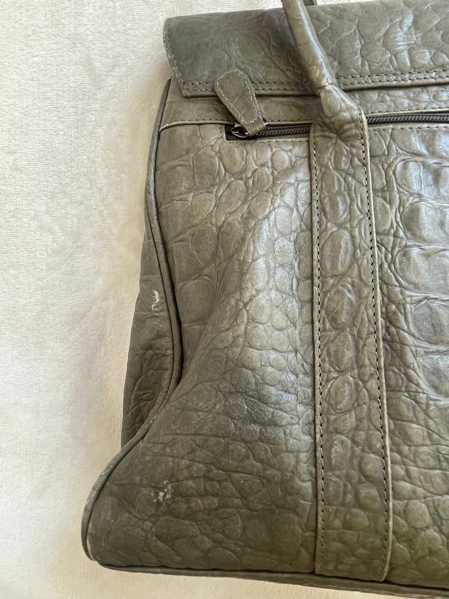 Leather Crocodile Hand Bag