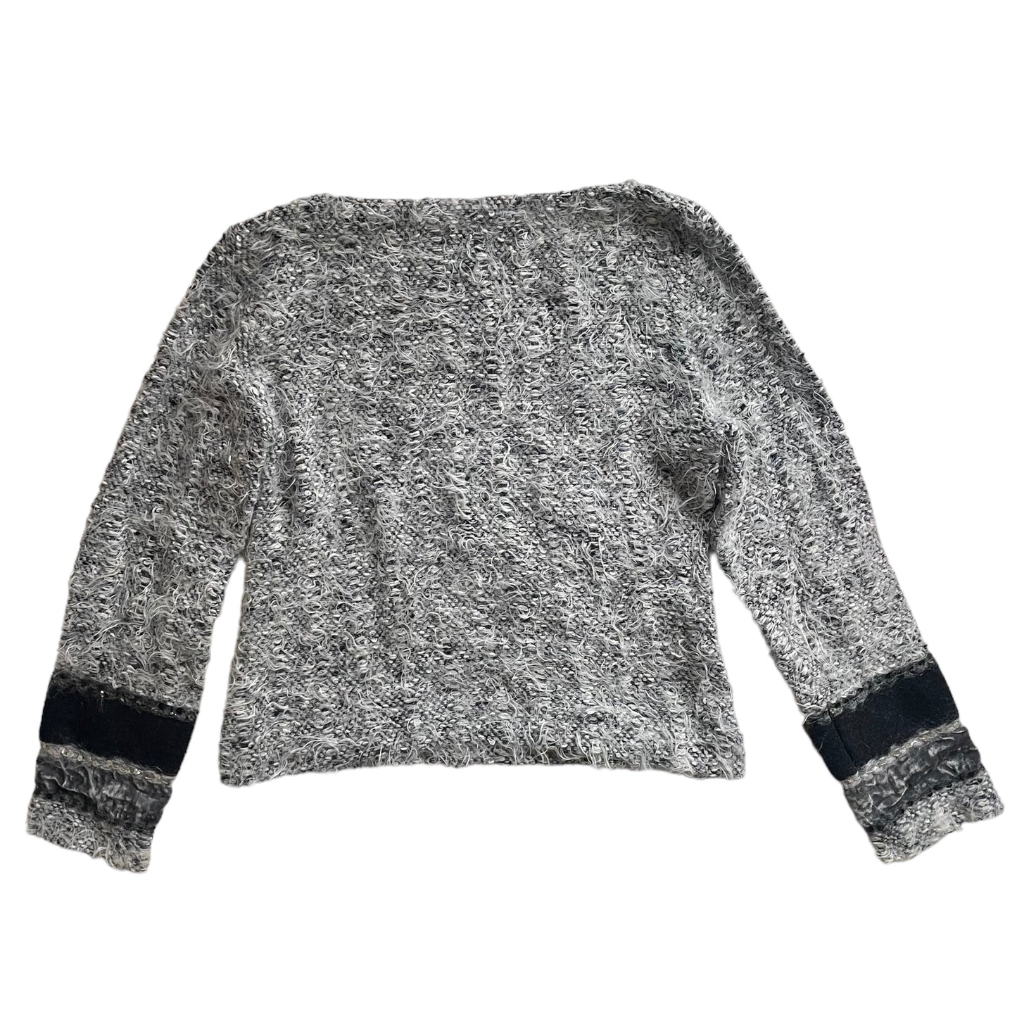 Flauschiger Paillettenpullover