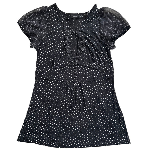 Polka Dot Button Blouse Top