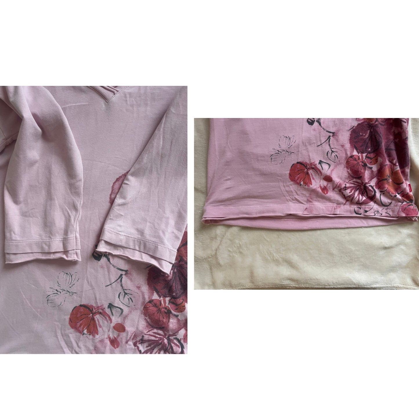 3/4 Sleeve Floral Top