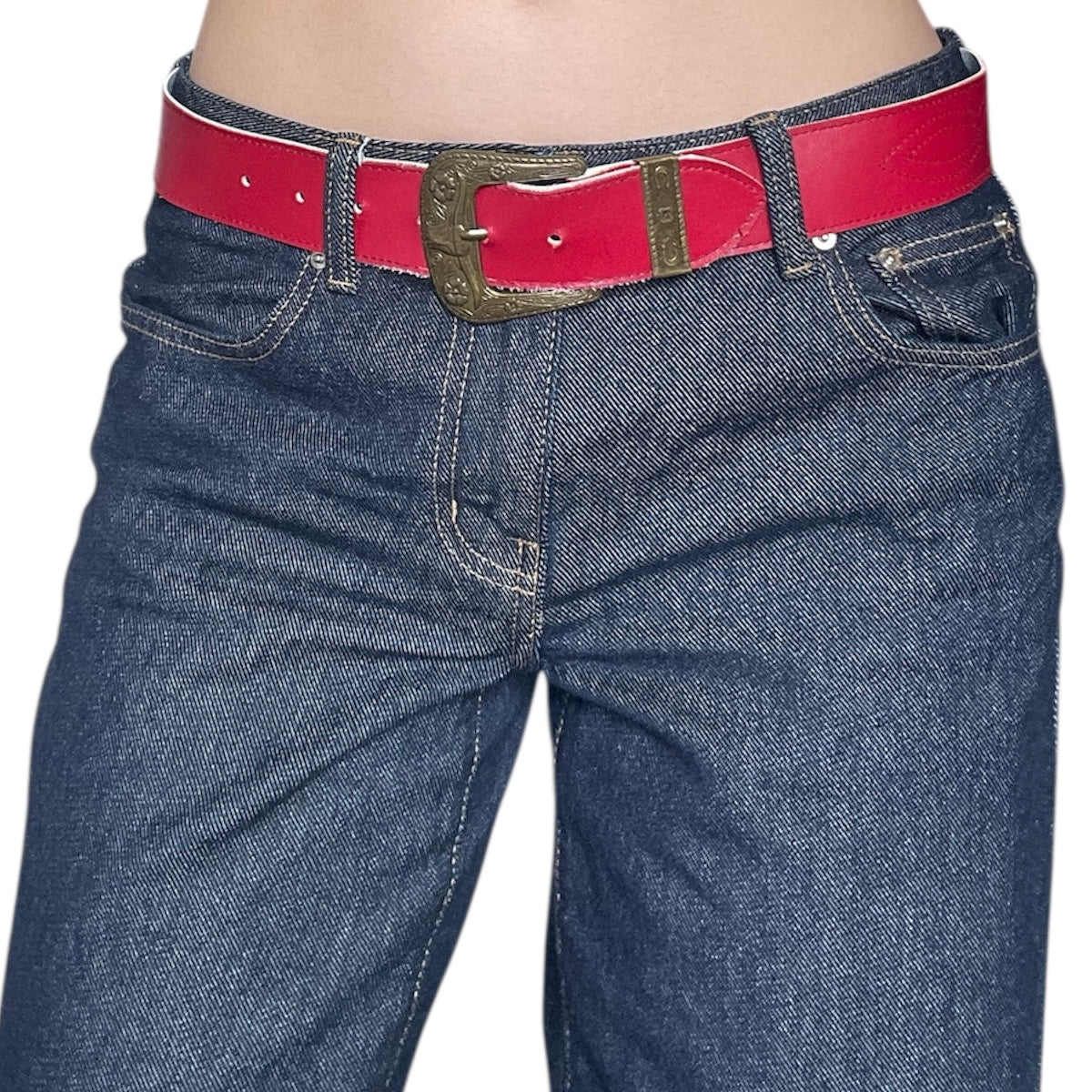 Red Leather Belt