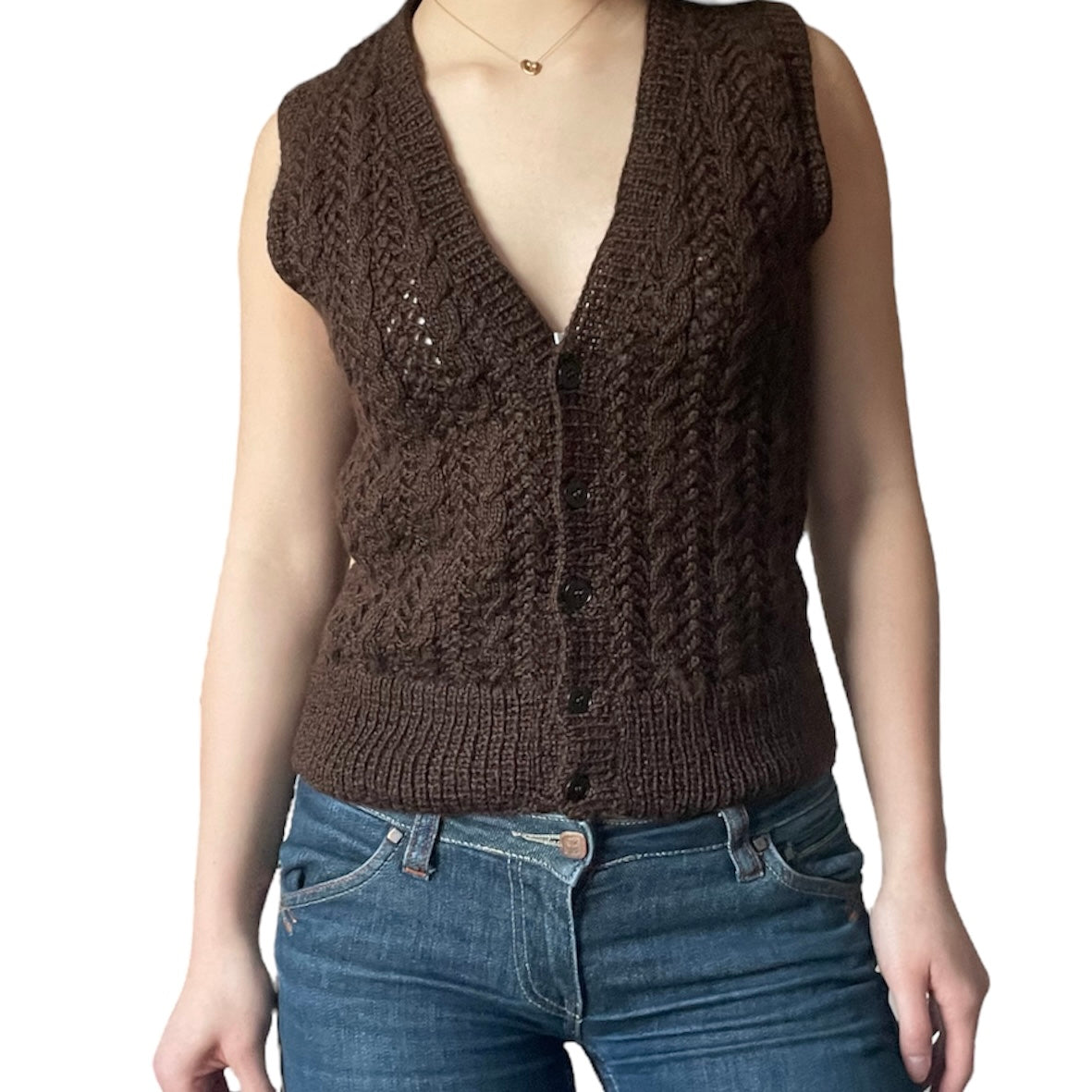 Button Knit Vest