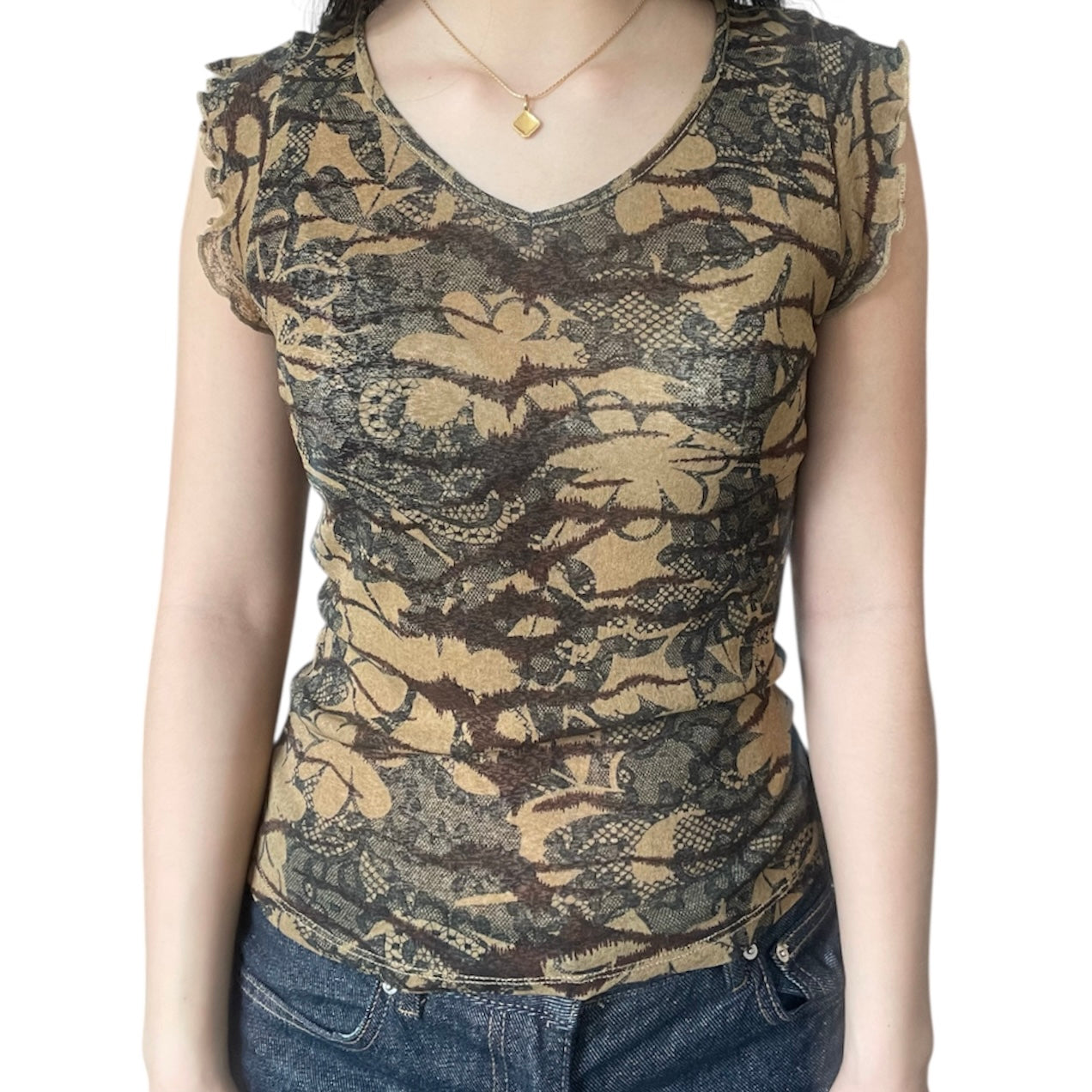 Mesh Pattern Top