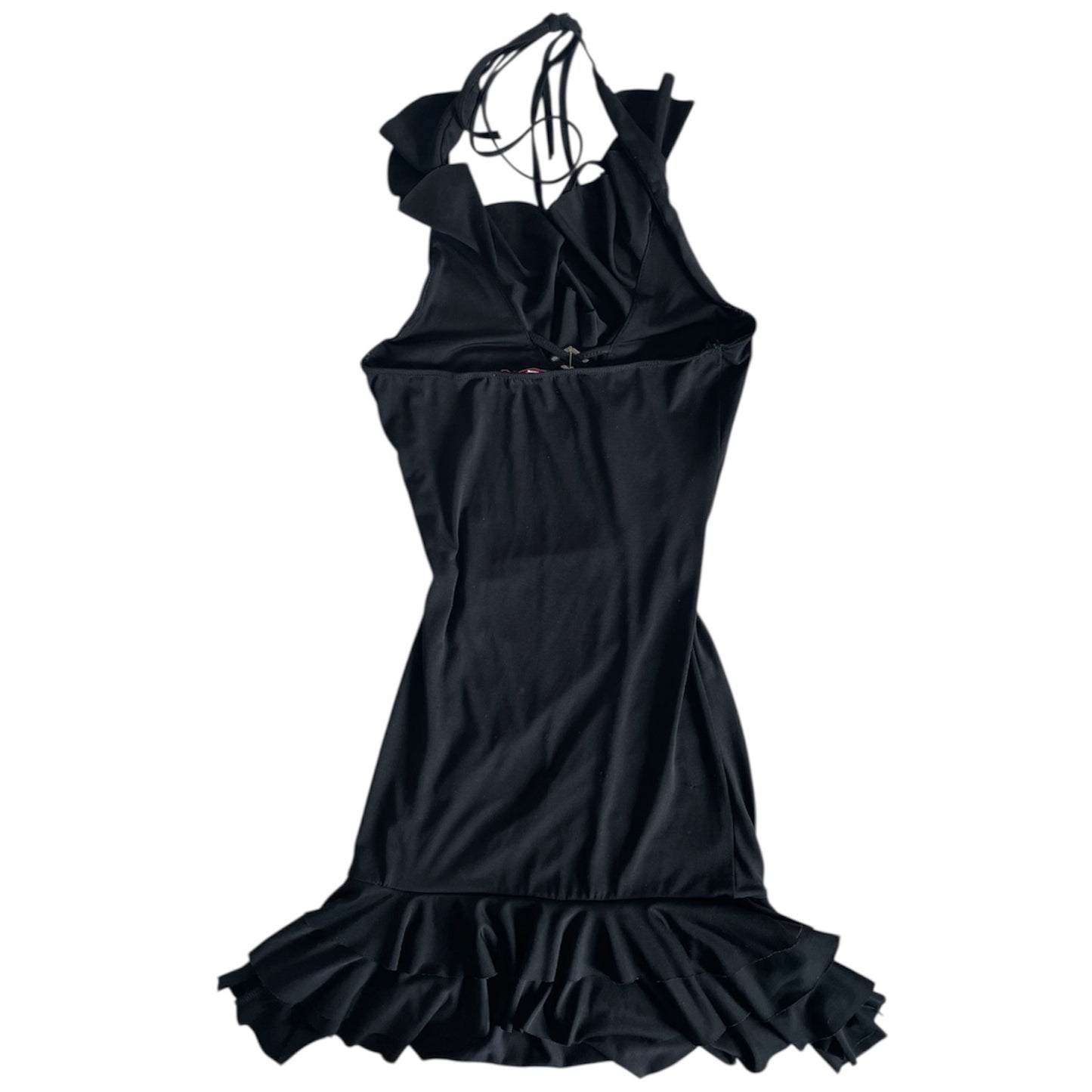 Ruffle Mini Halter Dress
