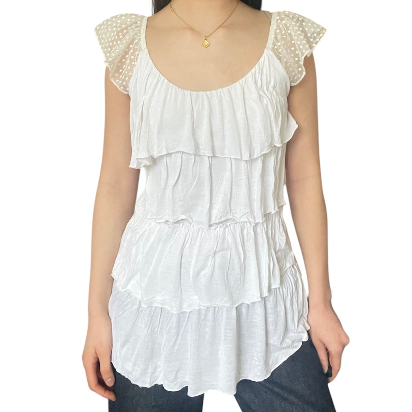 Off-Shoulder Ruffle Blouse Top