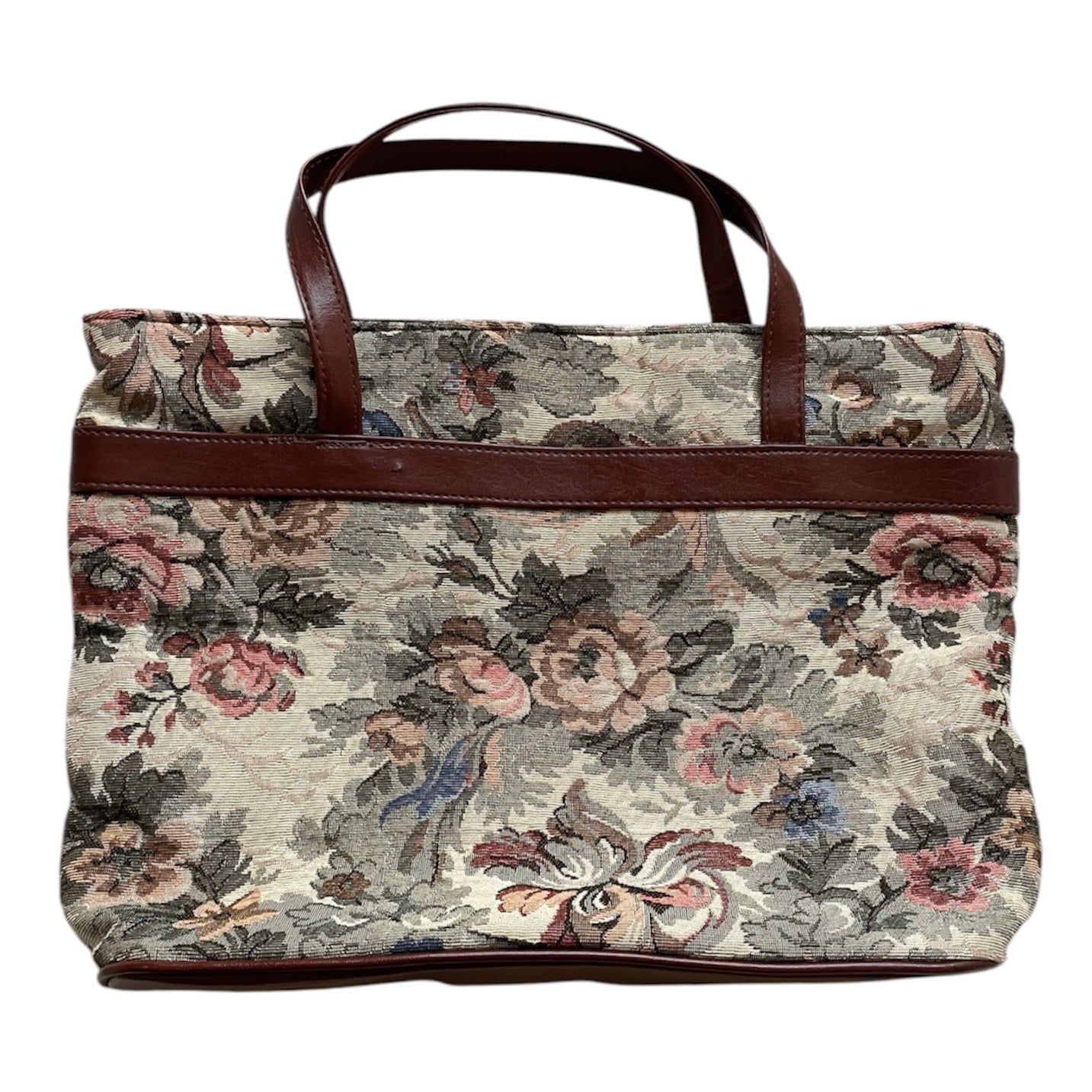 Floral Leather Hand Bag