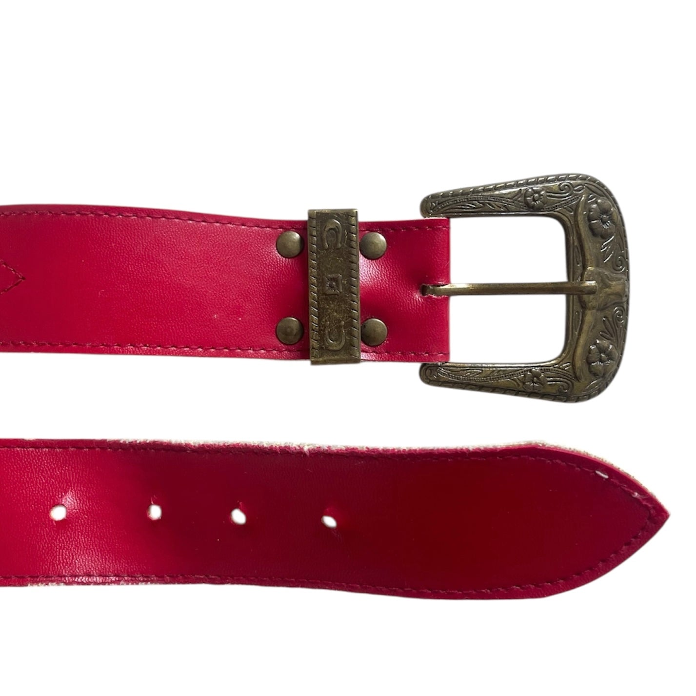 Red Leather Belt