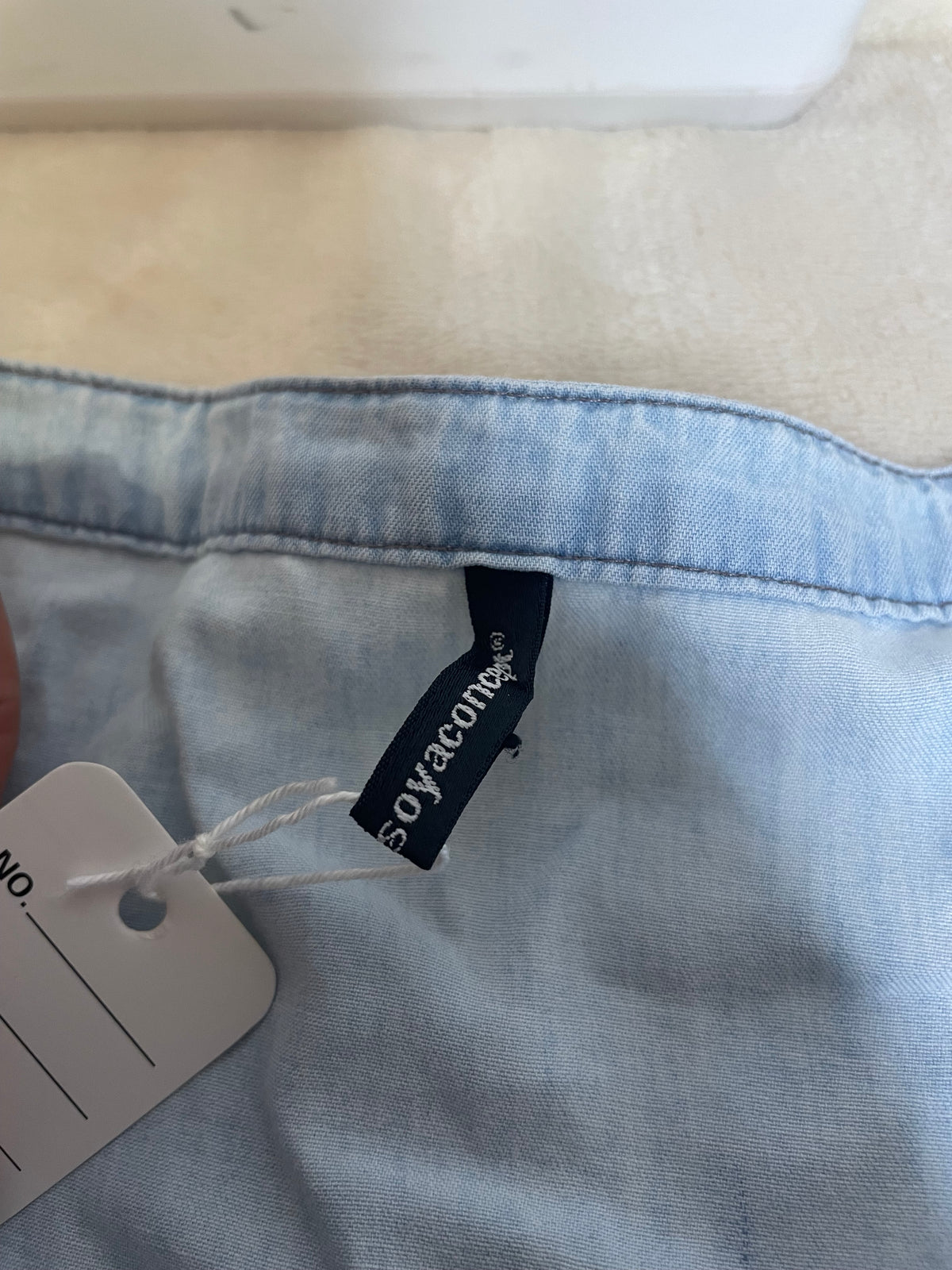 Denim 3/4 Sleeve Dress