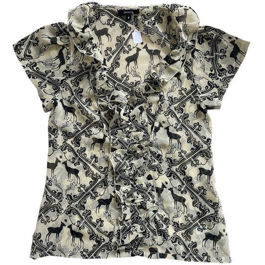 Ruffle Print Blouse