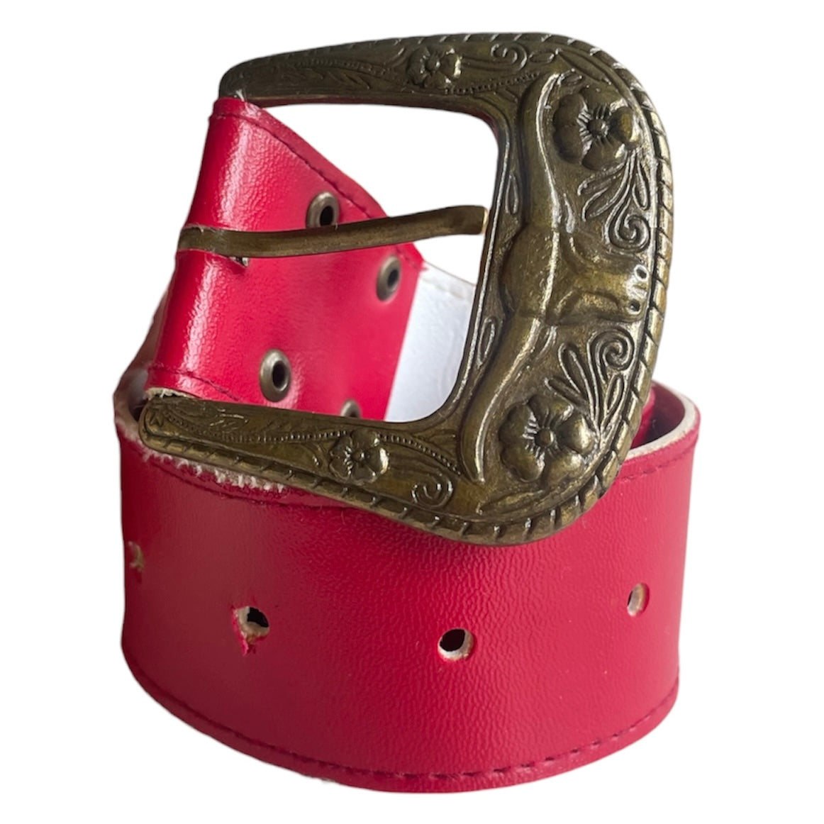 Red Leather Belt
