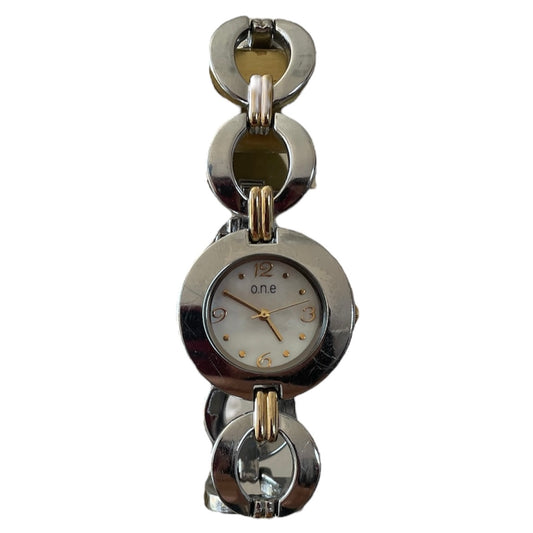 Silver Gold Round Watch Face