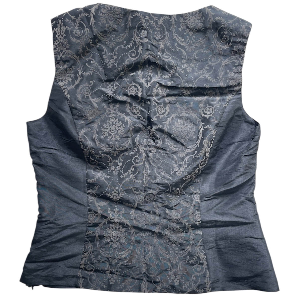 Pattern Zip Tank Top