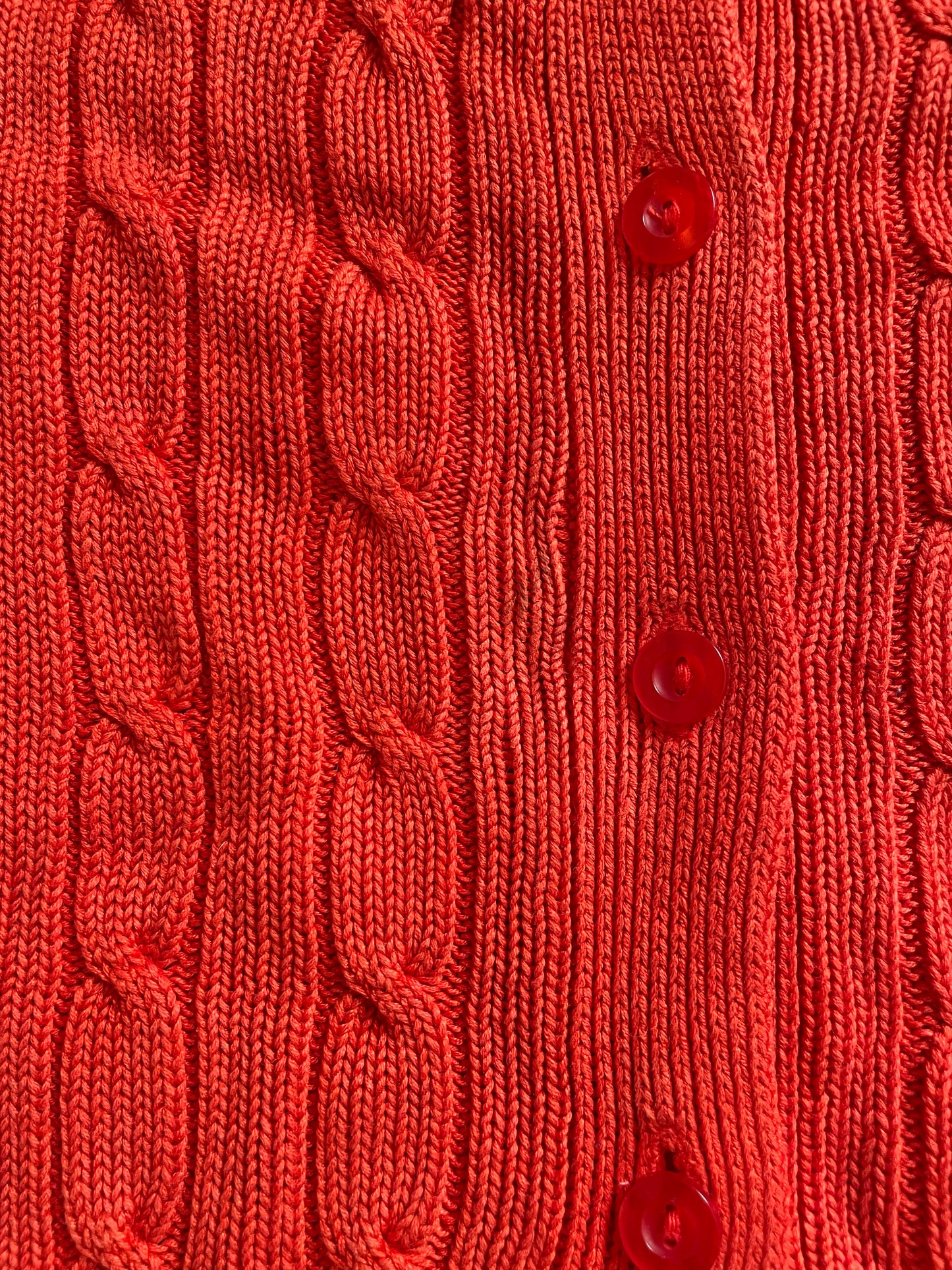 Cable Knit Button Cardigan
