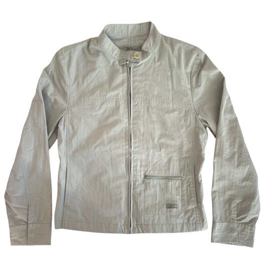 Cotton Zip Button Collar Jacket