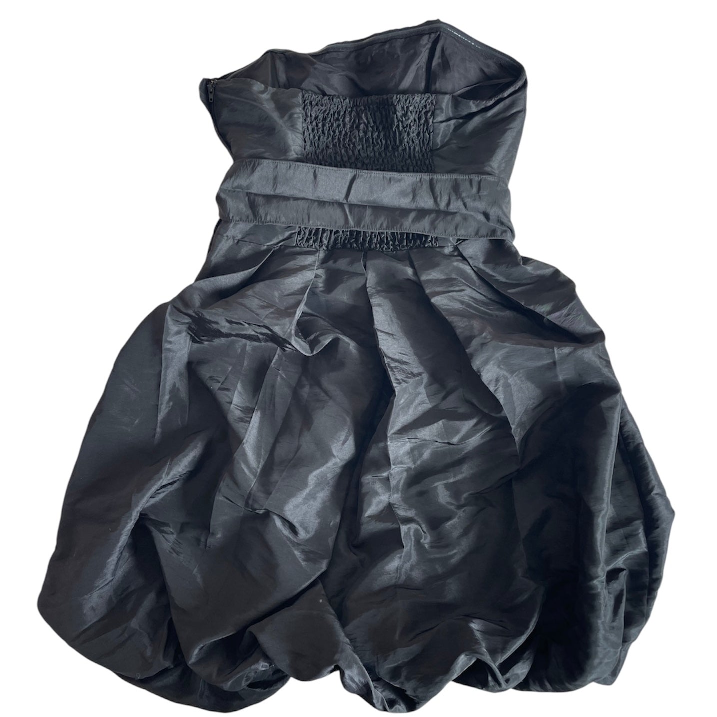 Black Tube Tie Midi Dress