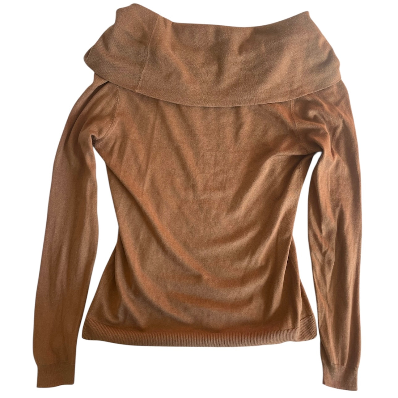 Massimo Dutti Off-Shoulder Knit Long Sleeve
