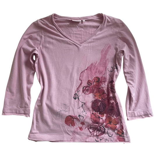3/4 Sleeve Floral Top
