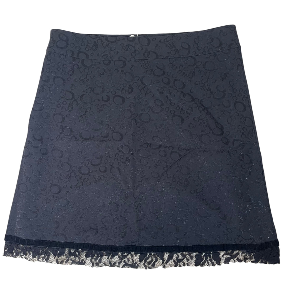 Lace Circle Pattern Midi Skirt