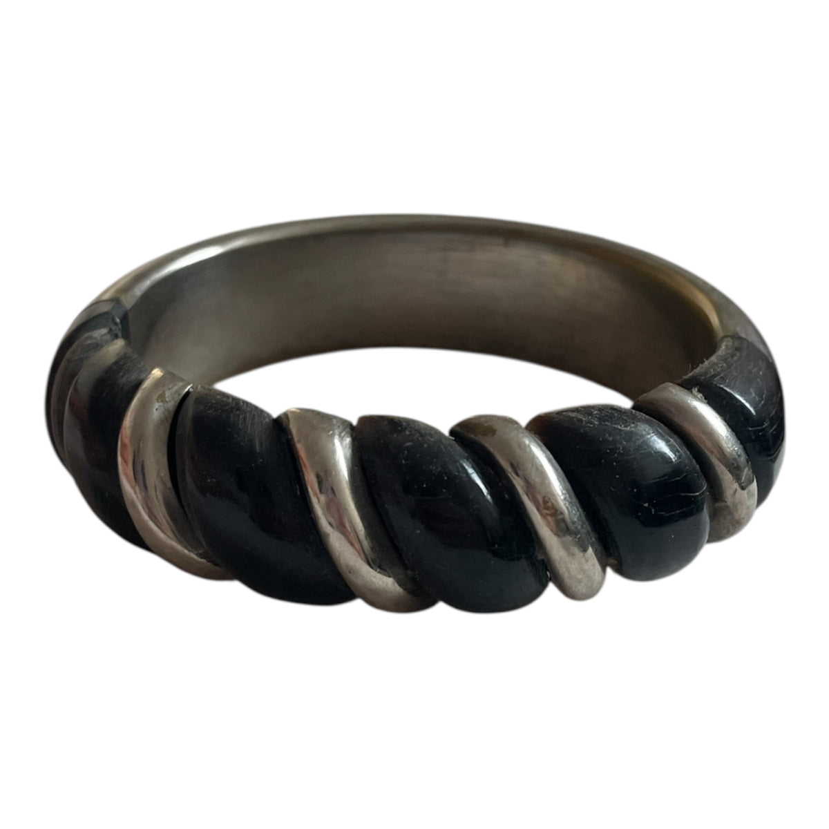 Chunky Silver Bangle