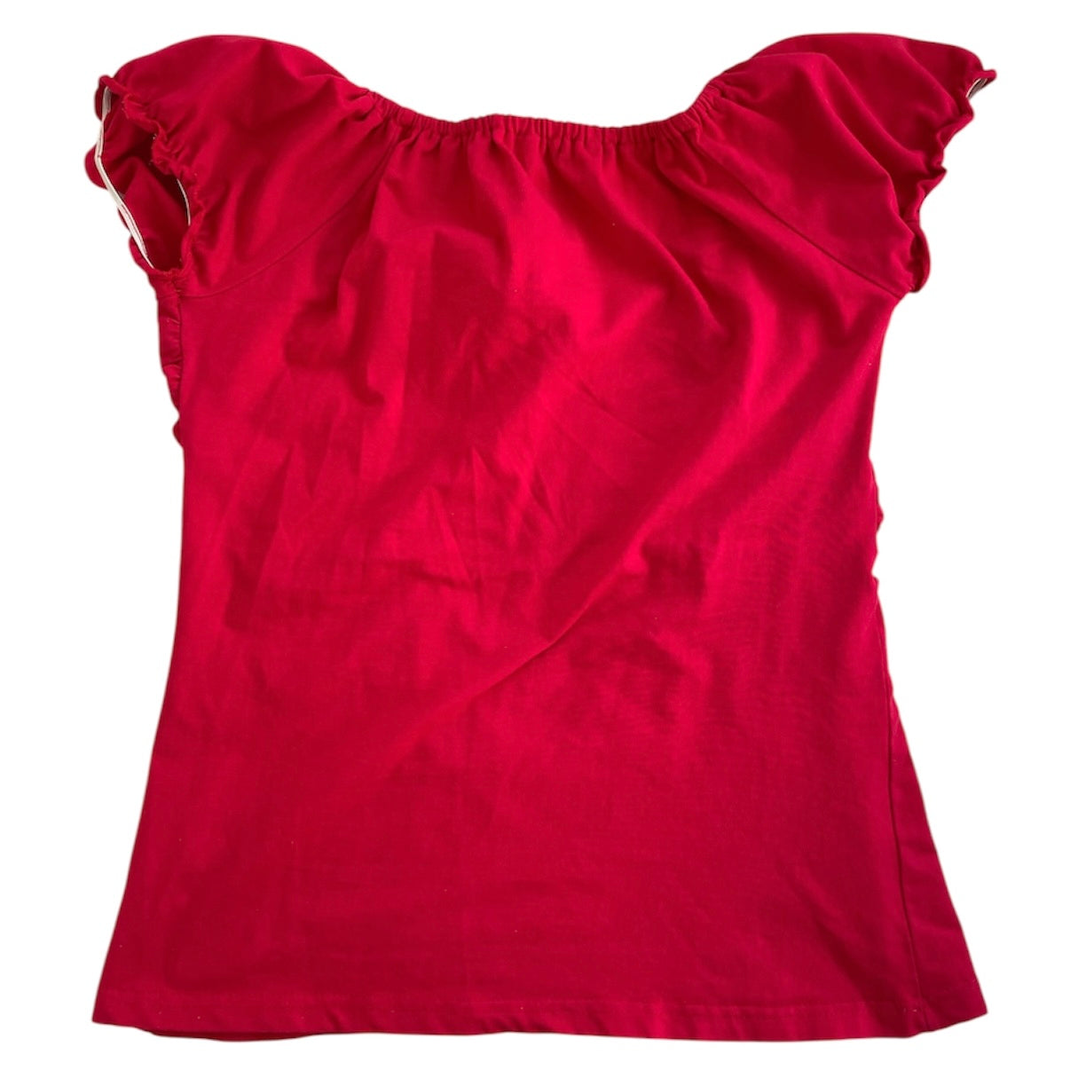 Ruched Ruffle Top