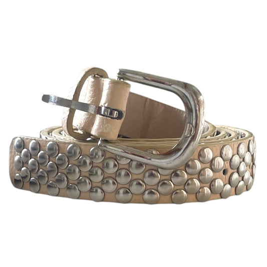 Silver Stud Leather Belt