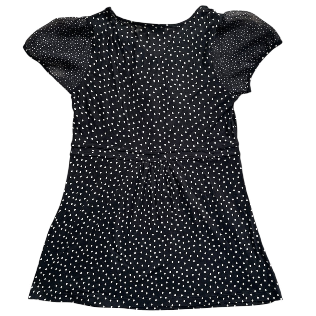 Polka Dot Button Blouse Top