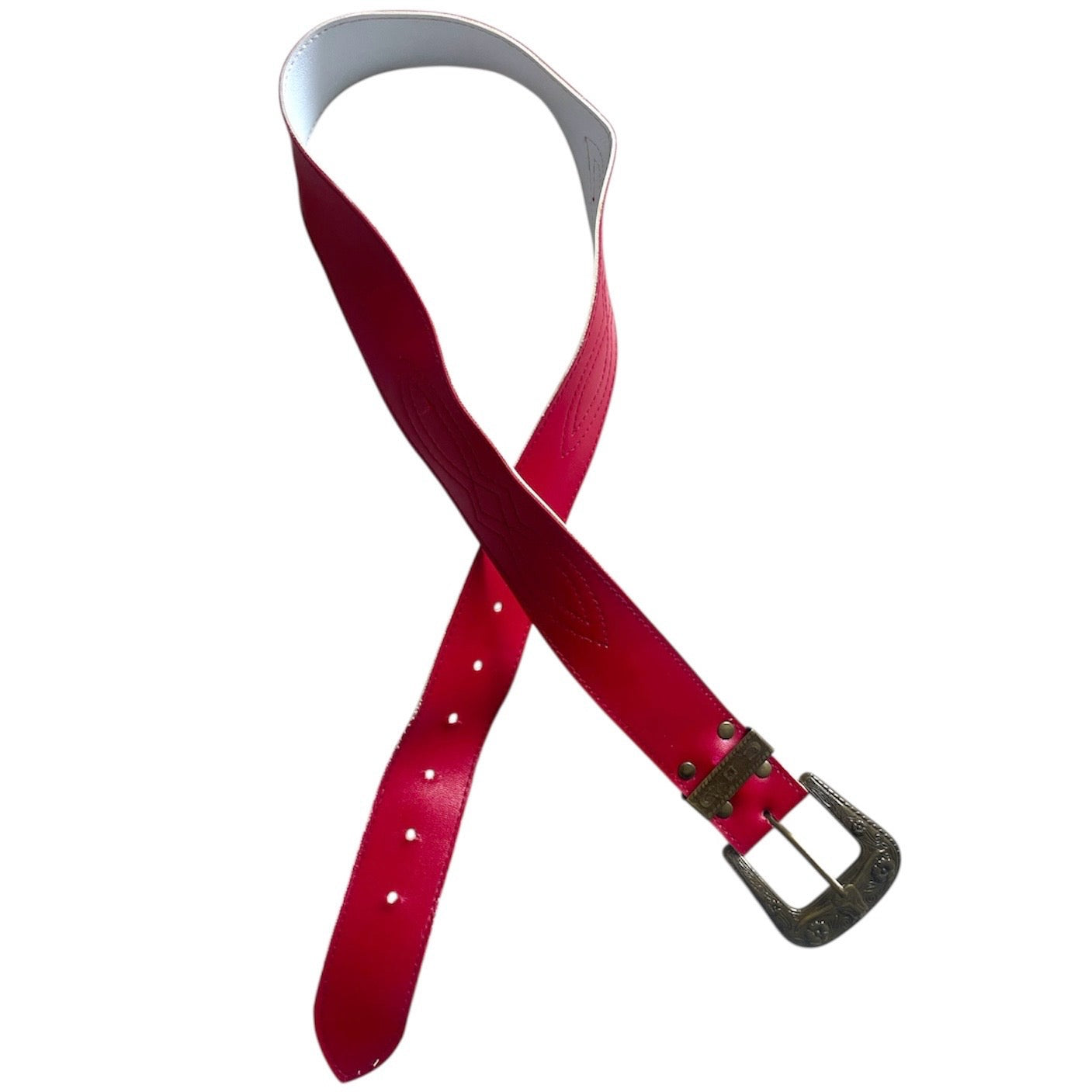 Red Leather Belt