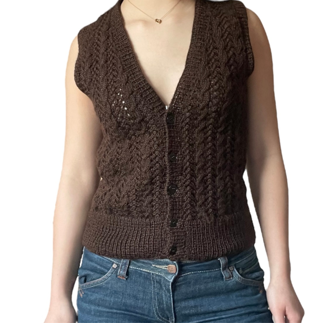 Button Knit Vest