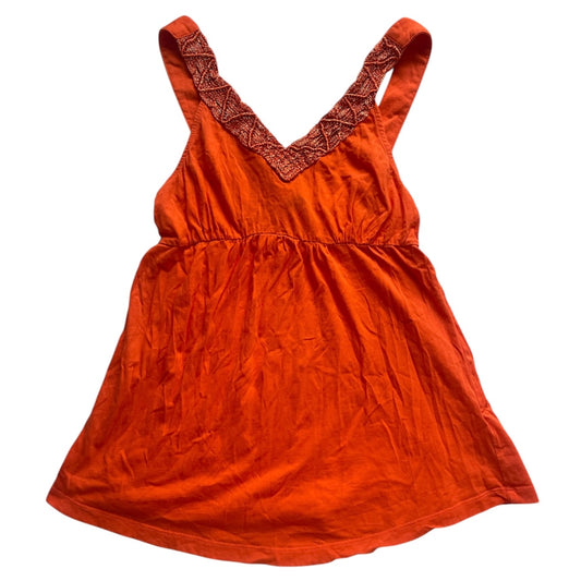 Embroidery V-Neck Tank Top
