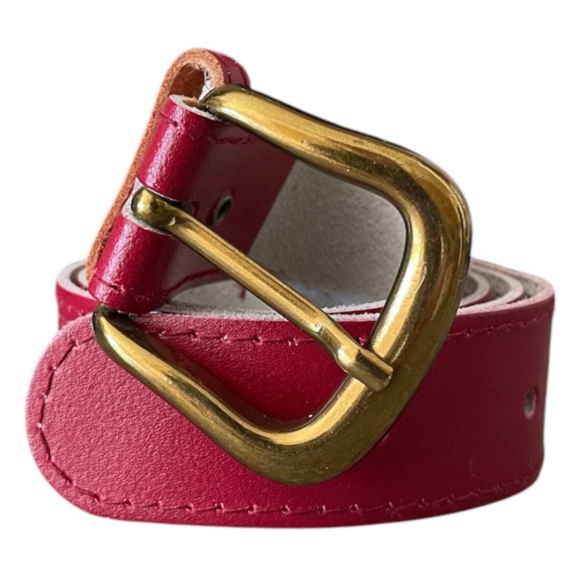 Red Leather Belt