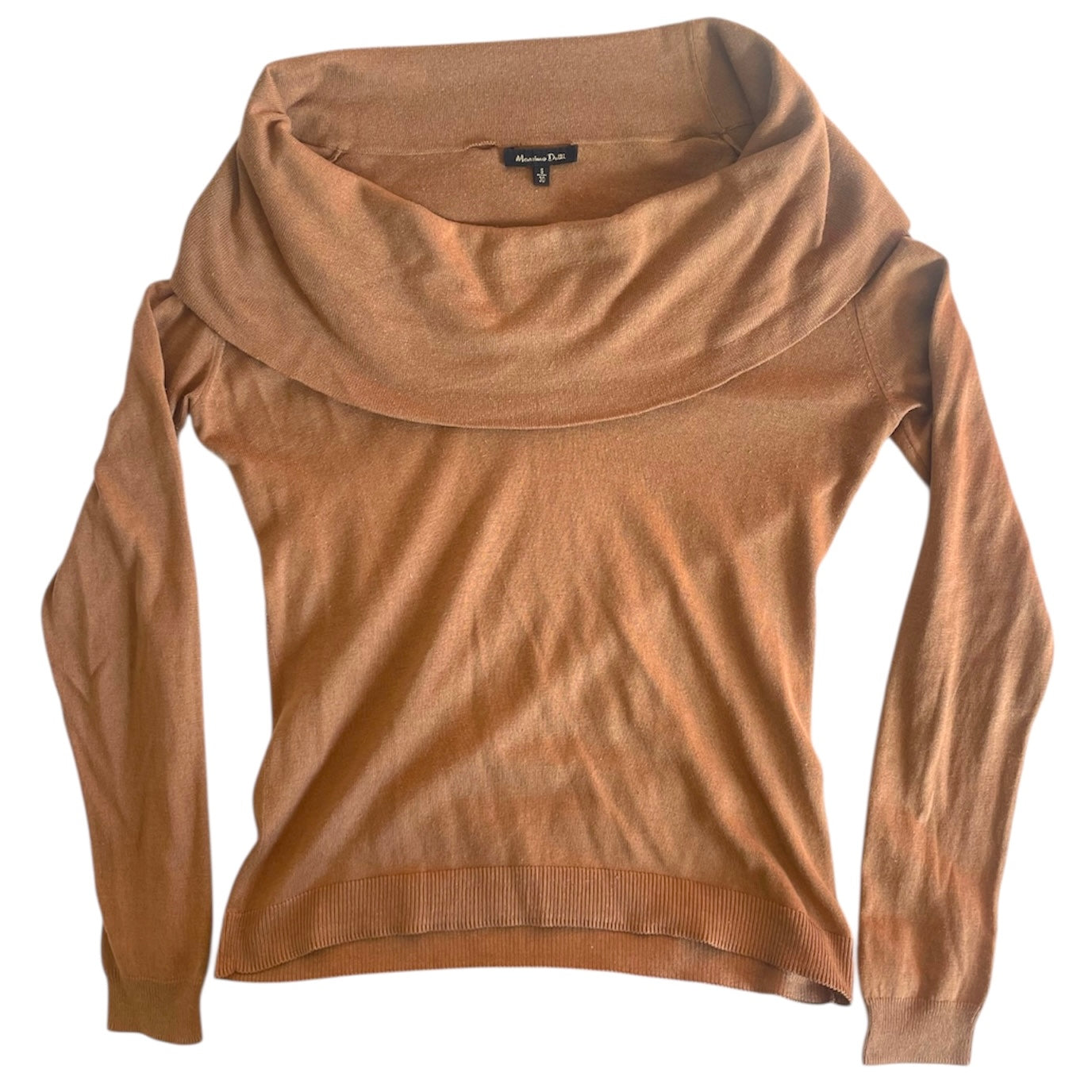 Massimo Dutti Off-Shoulder Knit Long Sleeve