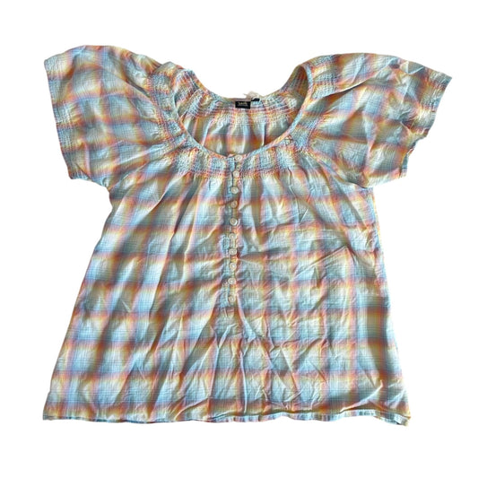 Plaid Rainbow Blouse