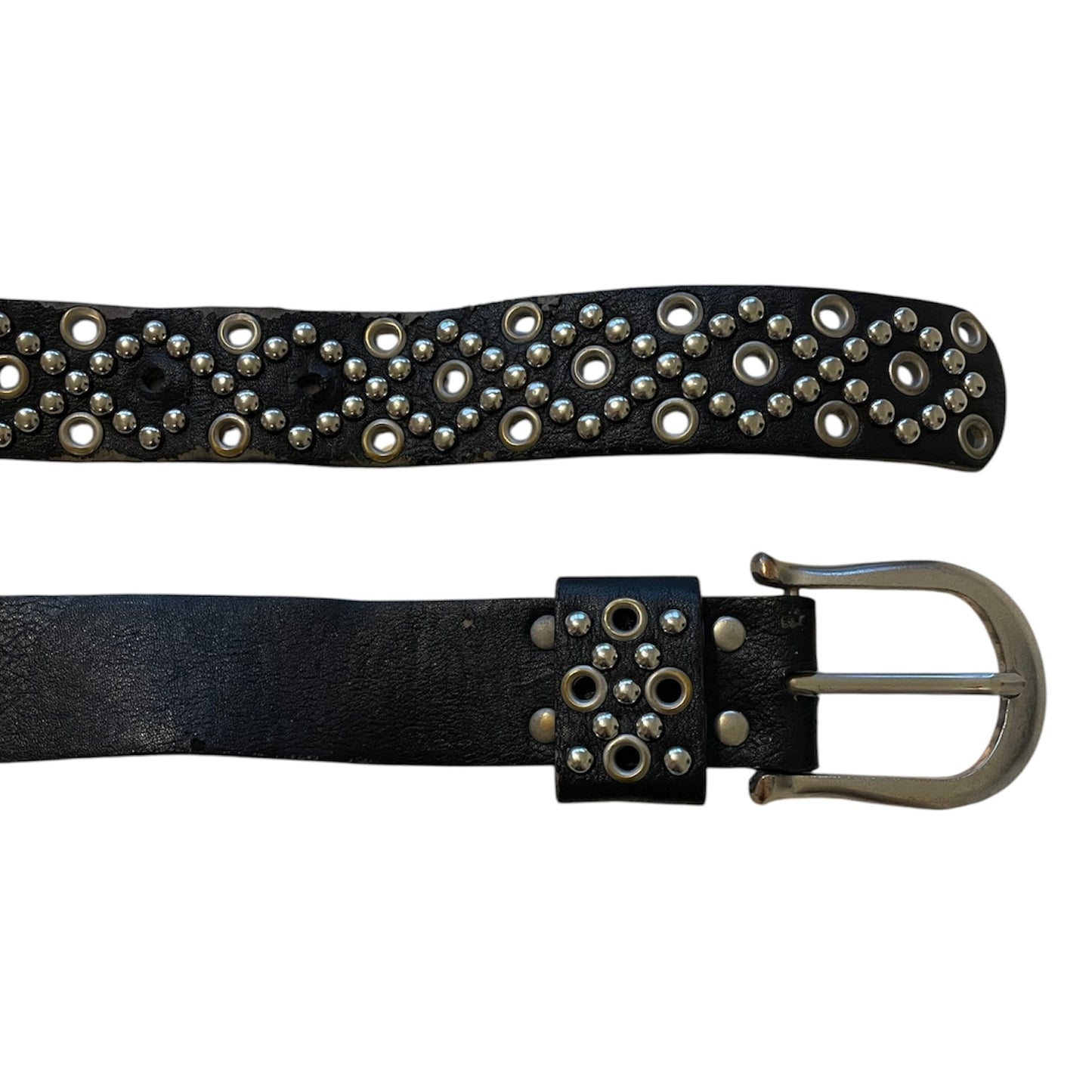 Faux Leather Stud Belt