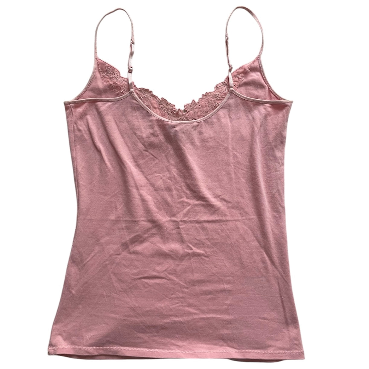 Pink Bead Embroidery Tank Top