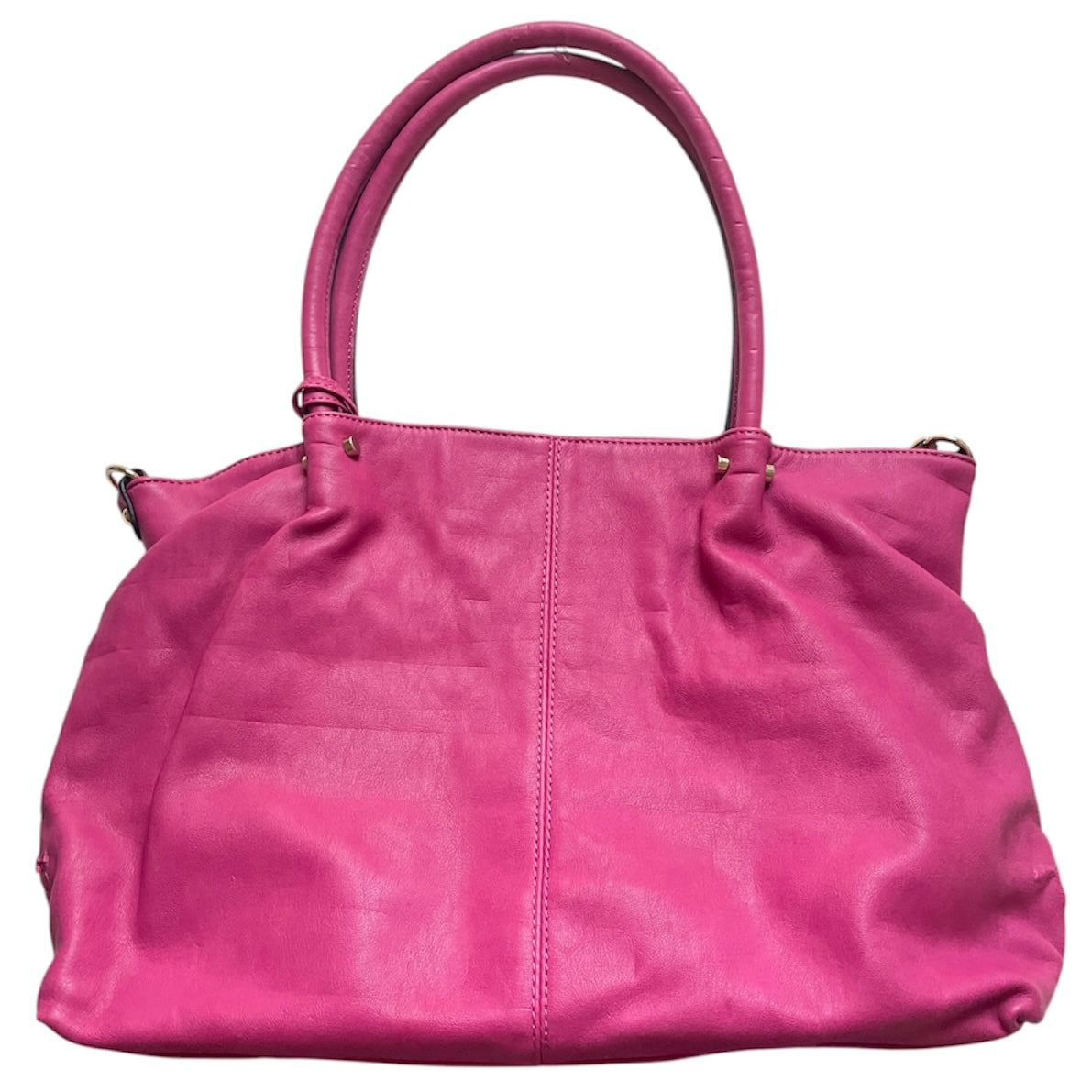 Pink Faux Leather Bag