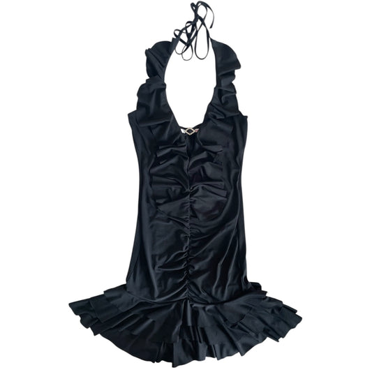 Ruffle Mini Halter Dress